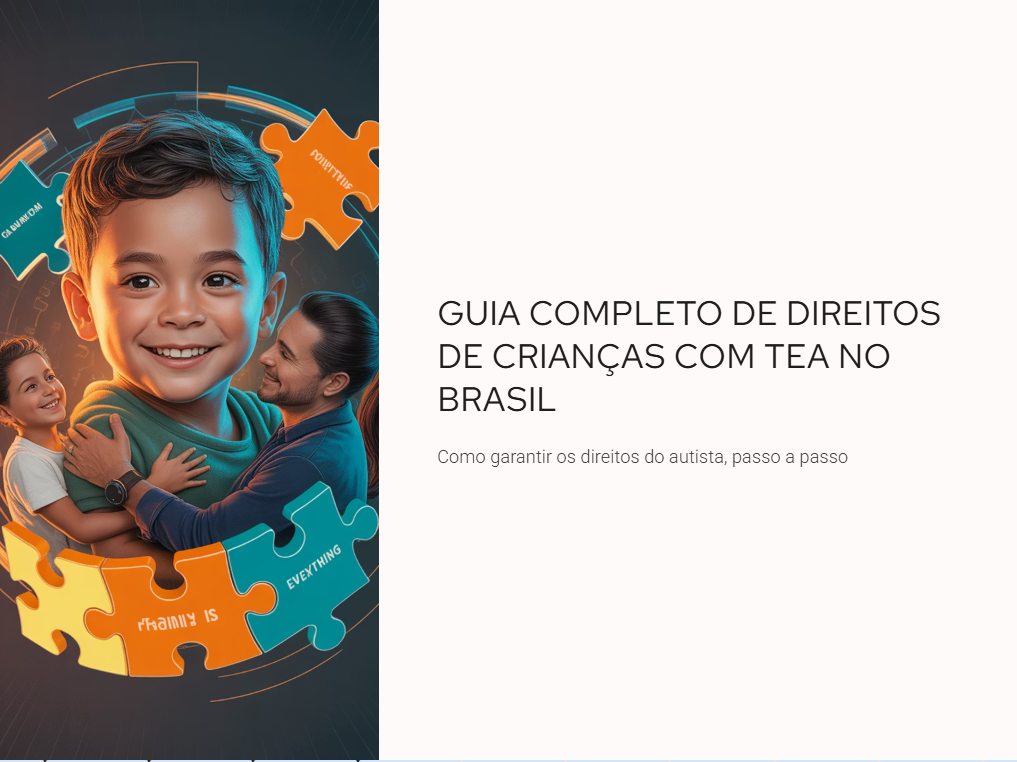 Capa do Guia Completo de Direitos de Crianças com TEA no Brasil